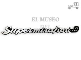 Anagrama trasero en aluminio Seat 131 "Supermirafiori D" Seat Clásico