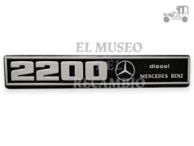 Anagrama trasero Seat 132 "2200 diesel Mercedes-Benz" Seat Clásico