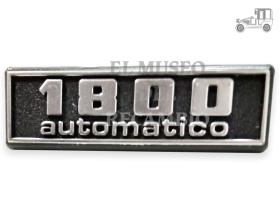Anagrama trasero Seat 132 "1800 automático" 75 mm Seat Clásico