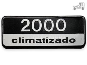 Anagrama Seat 132 moderno  "2000 CLIMATIZADO" 83 mm Seat Clásico
