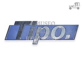 Anagrama azul 120x40 mm Fiat "Tipo." Recambio
