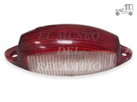 Tulipa roja con piloto matrícula universal Iluminación (hasta '90)