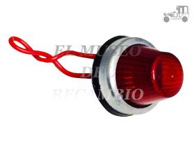 Piloto redondo rojo universal tipo Peugeot Iluminación (hasta '90)