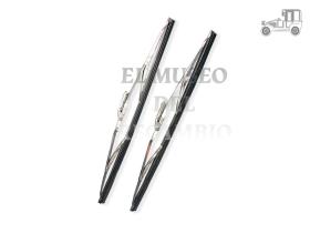 Juego escobillas de limpiaparabrisas cromadas Seat 1500 33cm Seat Clásico