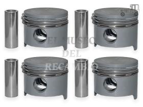 Juego de pistones Seat 127 1010CC 66,50 STD +0,40 Seat Clásico