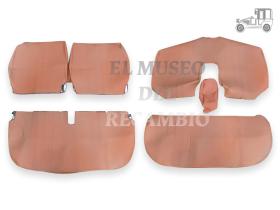 Juego fundas de asientos marrón Seat (polipiel) Seat Clásico