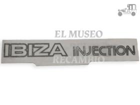 Pegatina adhesivo negro Seat "IBIZA INJECTION" Seat Clásico