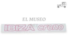 Pegatina adhesivo Seat "Ibiza crono" rojo Seat Clásico