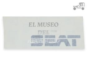 Pegatina adhesivo "Seat" negro Seat Clásico