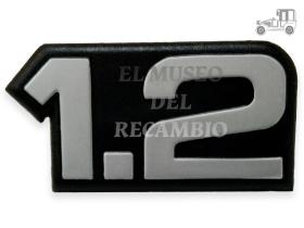 Anagrama Seat "1.2" derecho Seat Clásico