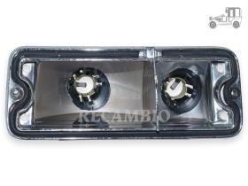 Cuerpo piloto delantero izquierdo cromado Seat 127 LS Iluminación