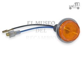 Piloto aleta redondo universal ámbar marco cromado 45 mm Iluminación