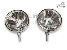 Juego de faros largo alcance cromados 110mm ACCESORIOS