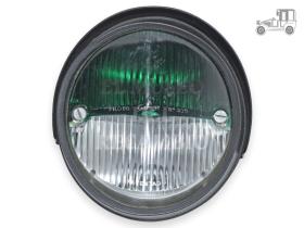 Piloto trasero redondo con visera verde-blanco Pegaso Iluminación