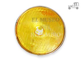 Óptica de faro antinebla Marchal redondo amarillo cromado 17 Recambio