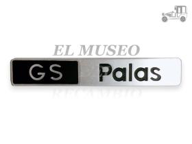 Anagrama adhesivo plateado metálico GS PALAS Recambio