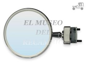 Espejo retrovisor cromado redondo Iluminación