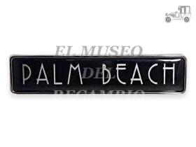 Anagrama adhesivo metálico Peugeot 106 PALM BEACH Recambio