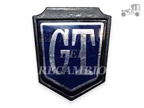 Anagrama Mini vinilo azul y plata metálico GT Recambio