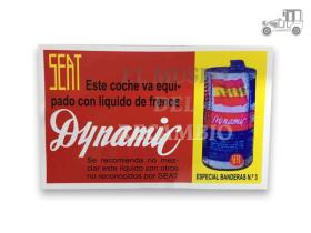 Pegatina adhesivo líquido de frenos Seat Dynamic roja MUSEO
