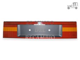 Portamatrículas Opel Omega rojo-ámbar Recambio