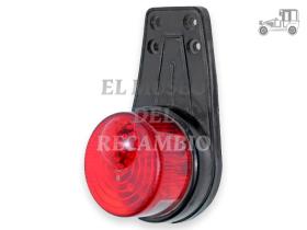 Piloto colgante redondo rojo 3 funciones con matricula Iluminación