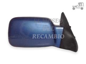 Espejo retrovisor derecho azul con mando Ford Escort Espejos