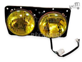 Óptica de faro derecha carcasa amarilla Seat 131 1600-1800 Seat Clásico