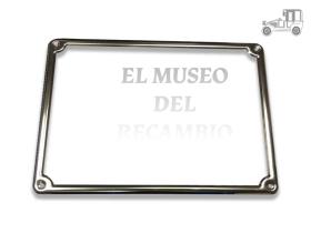 Portamatrícula trasero cuadrado cromado, Seat 600 MUSEO