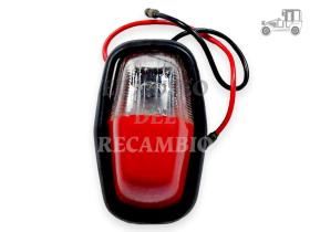 Piloto rojo y cristal transparente universal Recambio