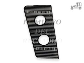 Embellecedor interruptores de luces Seat 1500 Seat Clásico