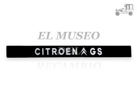Anagrama metálico negro adhesivo CITROEN GS Recambio