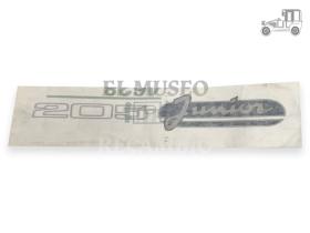 Pegatina adhesivo Peugeot "205 Junior" Recambio