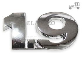 Anagrama plateado adhesivo "1.9" Audi y Volkswagen Recambio