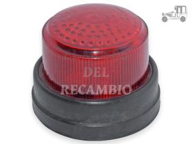 Piloto rojo con matricula redondo universal 90X70 Iluminación