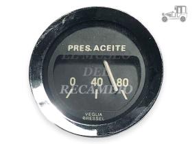 Reloj presión de aceite redondo cromado Seat 1430 y 1800 Recambio