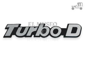 Anagrama adhesivo Peugeot "TURBO D" 185 mm Recambio