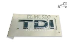 Anagrama Seat Toledo-Leon ""TDI"" plata adhesivo Seat Clásico