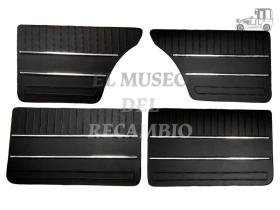 Juego de tapizados negros con moldura cromada Seat Seat Clásico