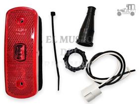 Piloto de posición led rojo reflectante 12 a 14V universal Faros y pilotos