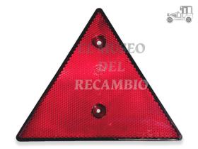 Réflex rojo triangular borde negor 150mm Recambio