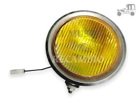 Óptica de faro antiniebla redondo Kimby cromo amarillo Recambio