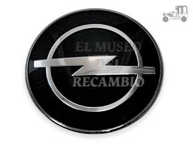 Anagrama Opel 55 mm plata-negro .