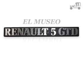 Anagrama adhesivo Renault 5 GTD Renault Clásico