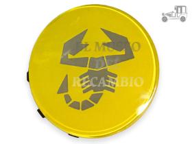 Tapacubo Abarth amarillo 60 mm ACCESORIOS