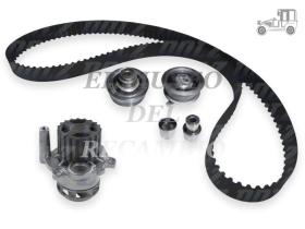 Kit bomba de agua y correa distribución Seat, Skoda y VW Recambio