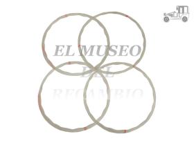 Juego 4 juntas de camisas Renault 4, 5, 6, 7 y 8 Renault Clásico