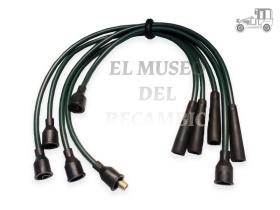 Juego cables de bujias Seat 600 color verde MUSEO
