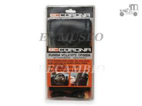 Funda de volante negra cosida universal ACCESORIOS
