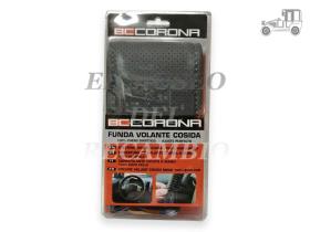 Funda de volante gris cosida universal ACCESORIOS